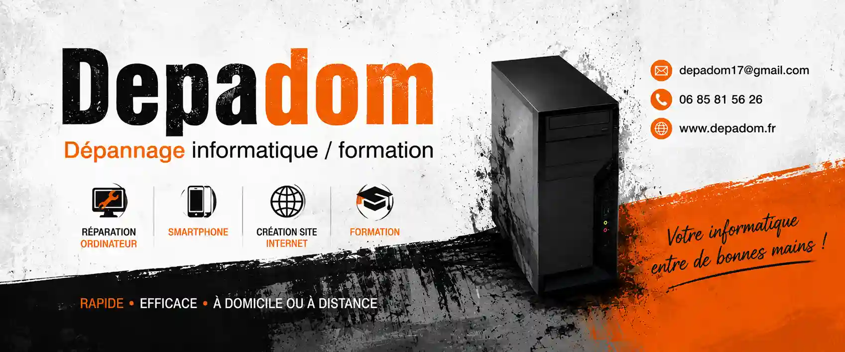 Depadom — Dépannage informatique et formation en Charente-Maritime